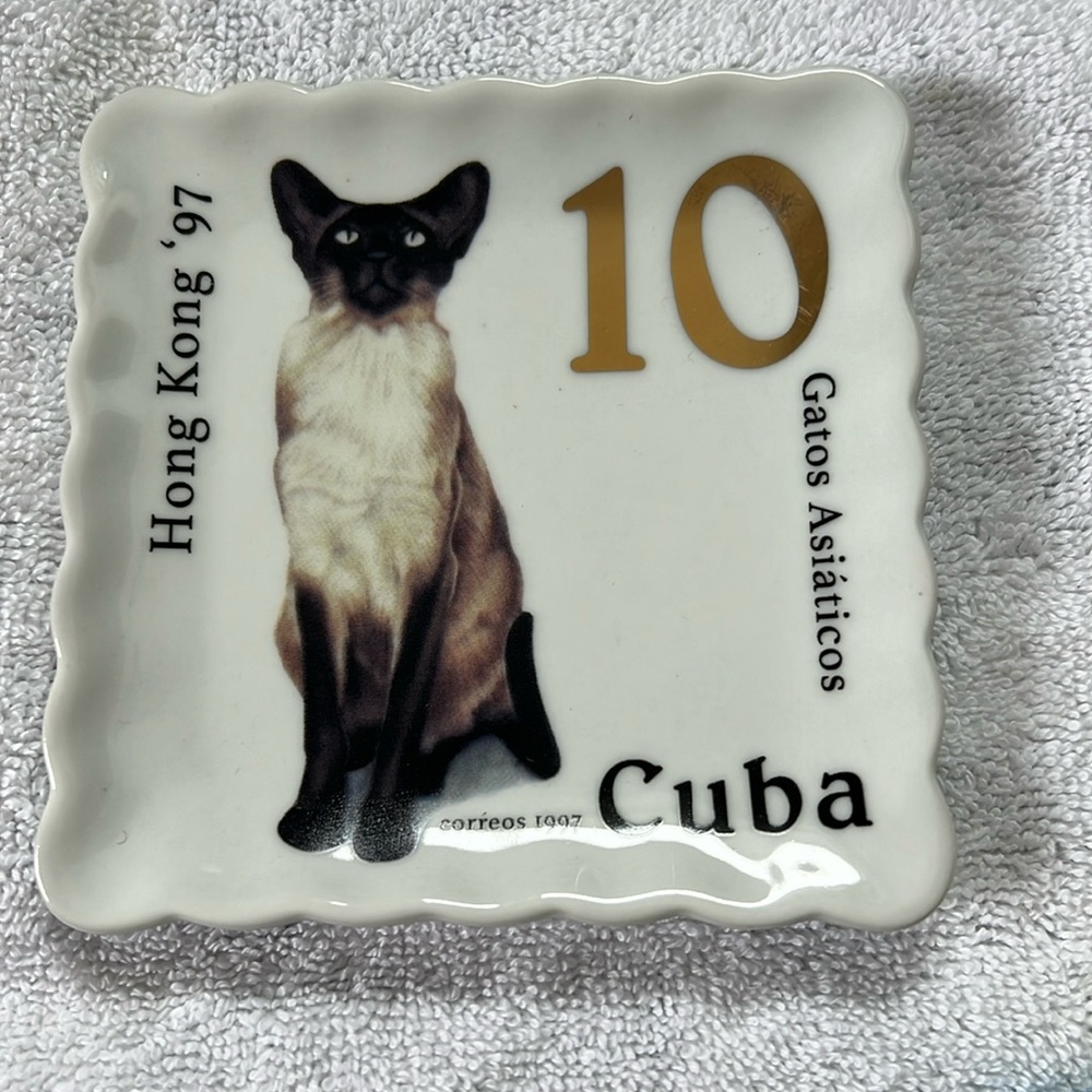 Doghaus trinket jewelry dish - Cuban cat